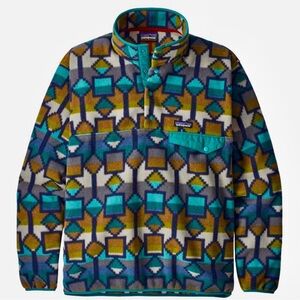 Patagonia Synchilla Cedar Mesa Fleece Geometric Aztec Fleece Pullover - Medium